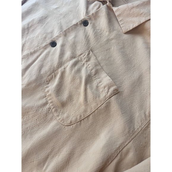 Tommy Bahama Shirt Orange Button Front 100% Silk Short Sleeve Tropical XL - Picture 8 of 12